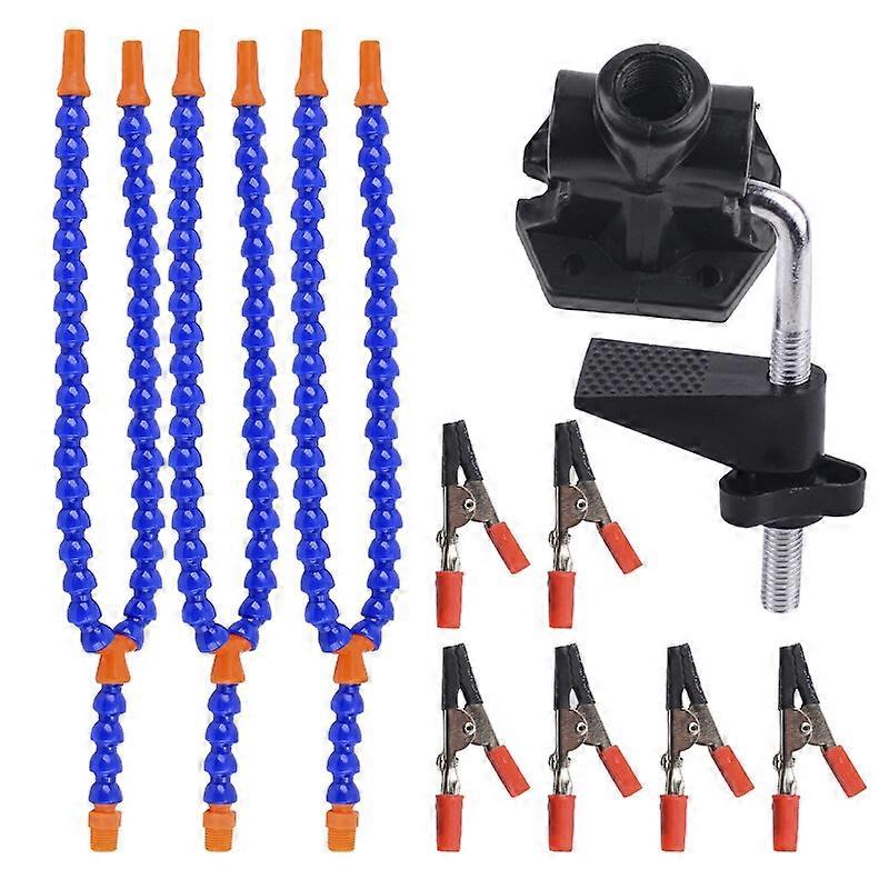 Multi Soldering Station Third Hand Tool With 6 Flexible Arms Soldeirng Iron Holder for PCB Welding R