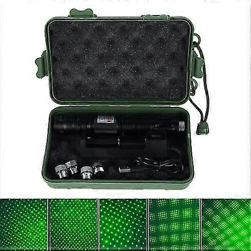 50miles Green Laser Pointer Pen Rechargable Visible Beam Torches Flashlight