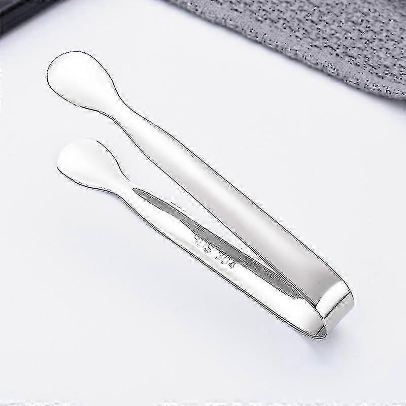 Mini-istång Sockertång Liten serveringstång i rostfritt stål