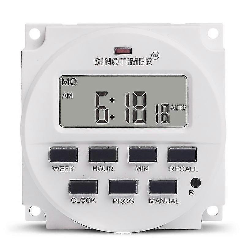 15.98 Inch Lcd Digital Timer 12v Dc 7 Programmable Time Switch Tm618n-4
