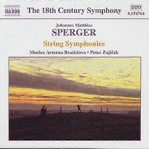 Johann Sperger The 18th Century Symphony -String Symphonies - SPERGER CD