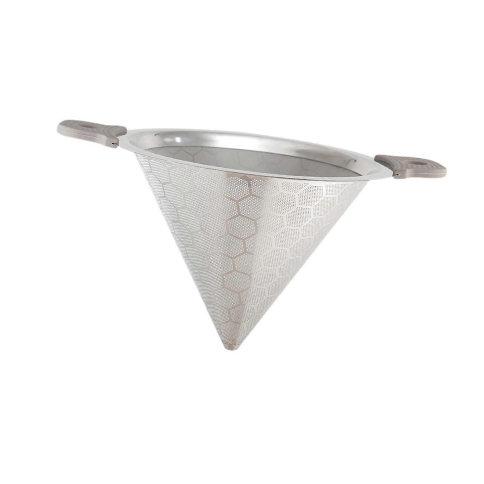 V Style Drip Filter Double Handle Stable Pour over Cone for Home Cafe Coffee