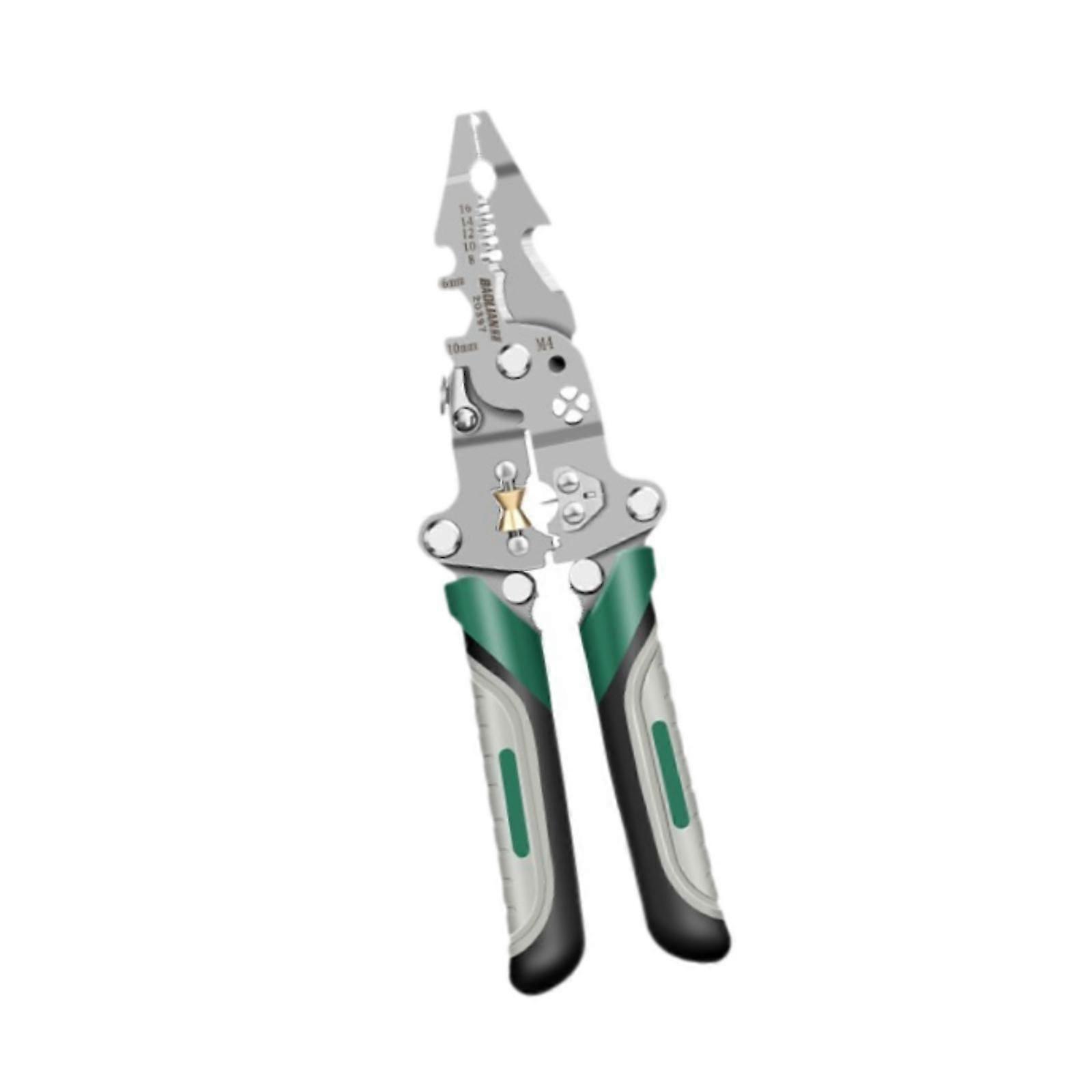Foldable Wire Stripper Multifunctional Trimming Electricians Wrench Function Pointed
