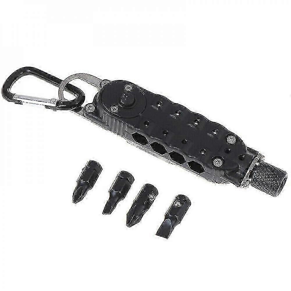 Multifunction Small Screwdriver Set Mini Tool Pocket Keychain Screwdrive. (black)(1pcs) VZO