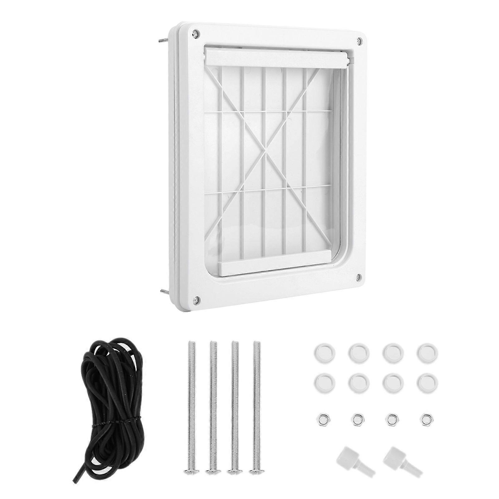 Window Dogs Cats Pet Screen Gate Flap Passing Freely Double Side for Lockable Durablity Self Closing Porch Inside S