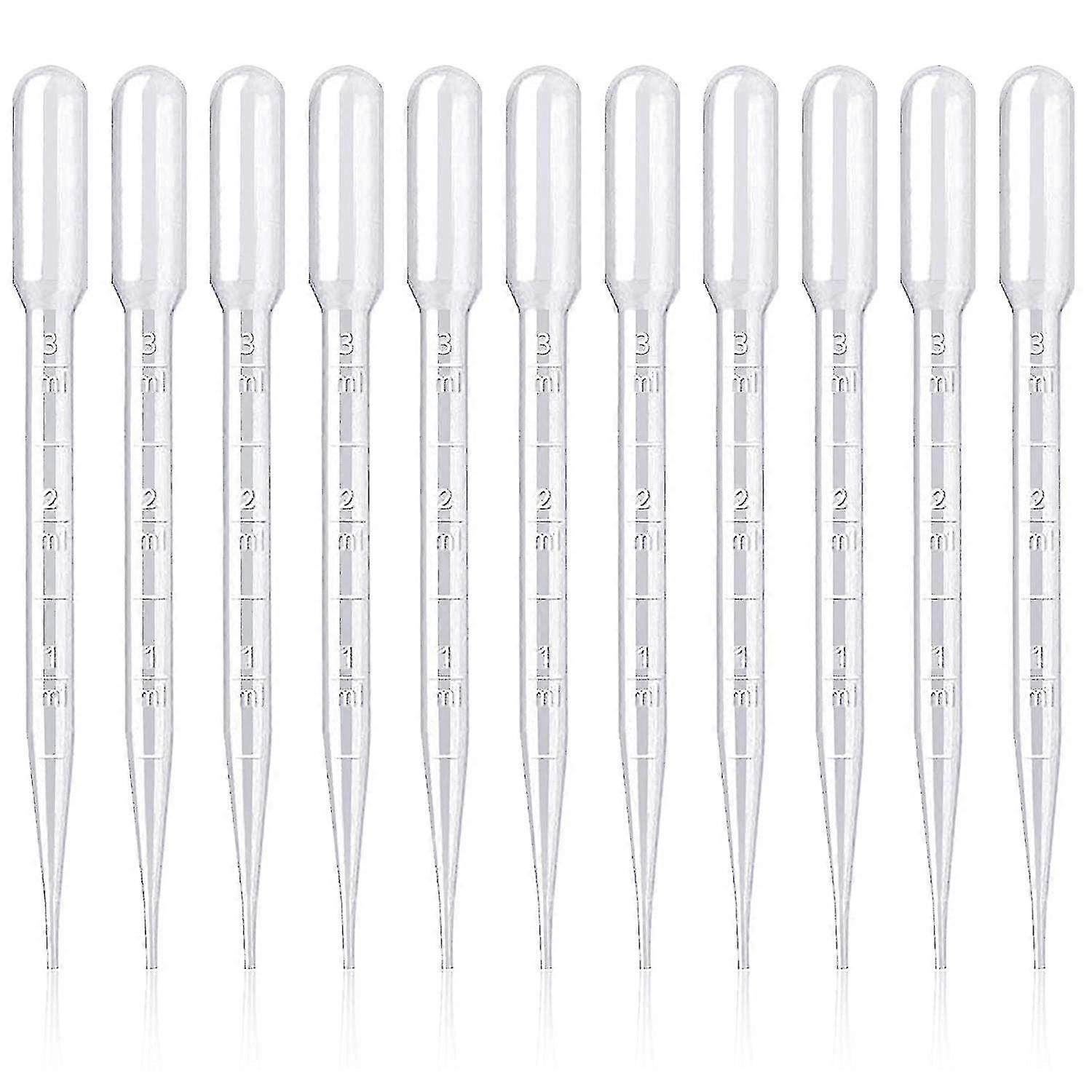 Crday Kupink 200pcs Pipetas plásticas 3ml para presente de experimento de laboratório