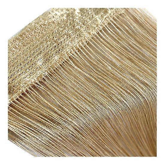 Durable Thread Tassel Curtain Reusable Wide Application Polyester Balcony Dining Room Wall Window Tassel Curtain Divider for Dorm