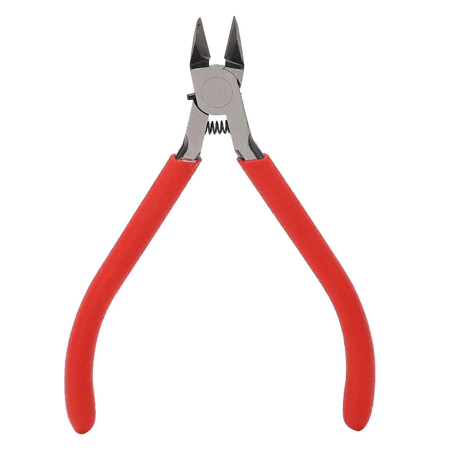 Diagonal Pliers, 4.7in Electronic Cutters Non Slip Japanese Style Cutting Plier with Reset Spring CYUVU