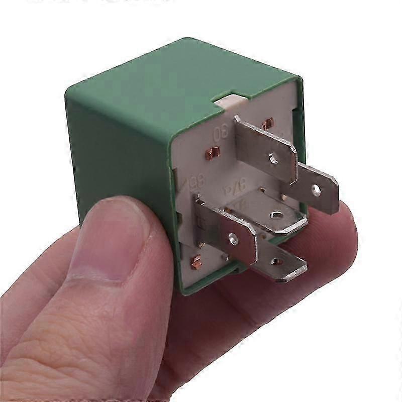 12V 35A 5 Pins Cooling Radiator Fan Relay Green 6547TX for Peugeot 206 207 306 307 406 407 807