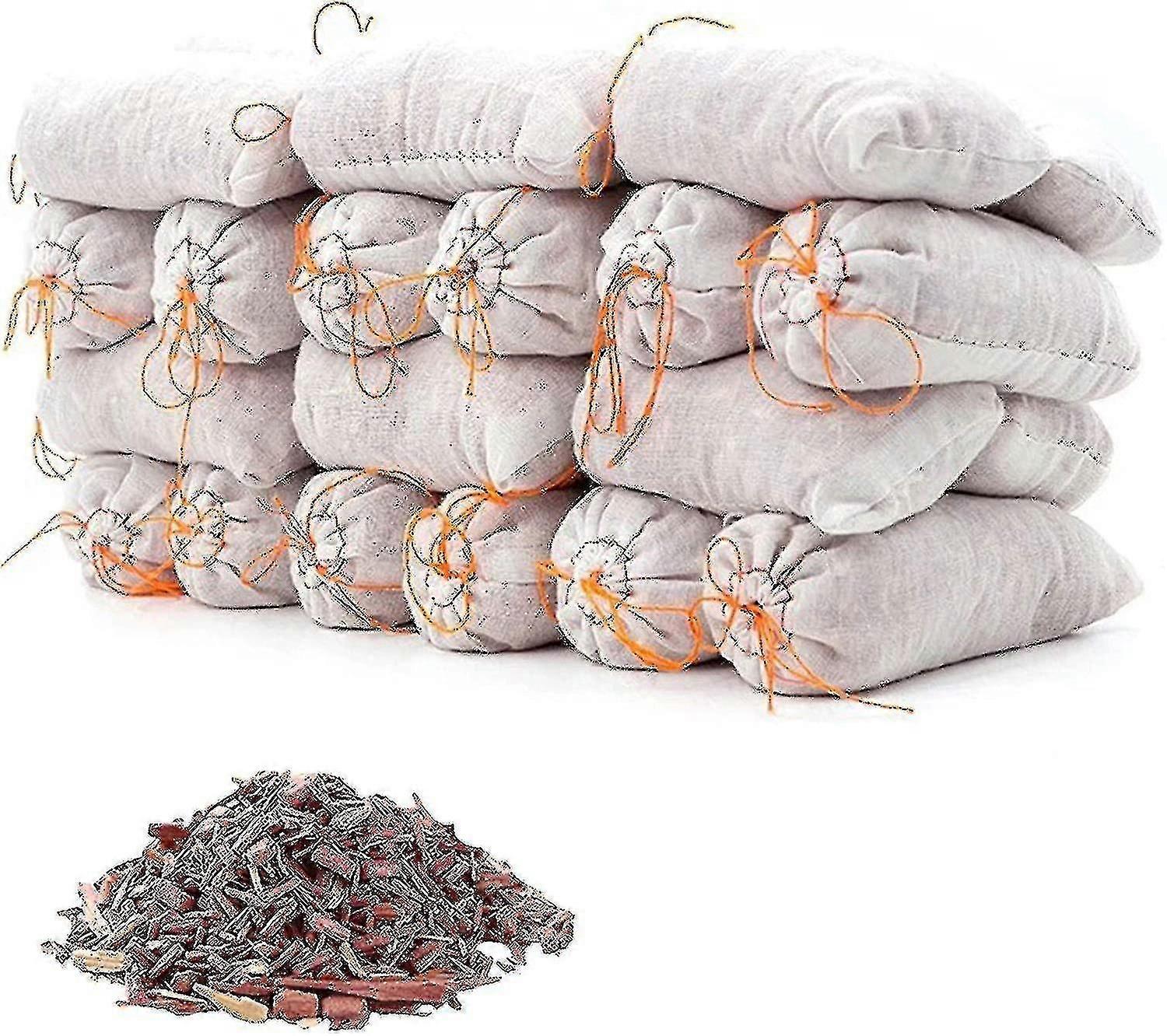 15 حزمة أكياس الأرز ، رقائق الأرز للخزائن والأدراج ، كتل الأرز لتخزين الملابس ، حماية عثة خزانة خشب الأرز -n4736 ZD A