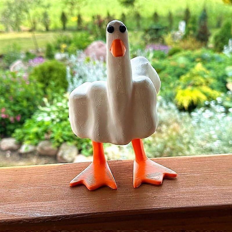 Duck Sculptures Set for Desktop Decoration Creative Desk Decor Small Duck Figurines