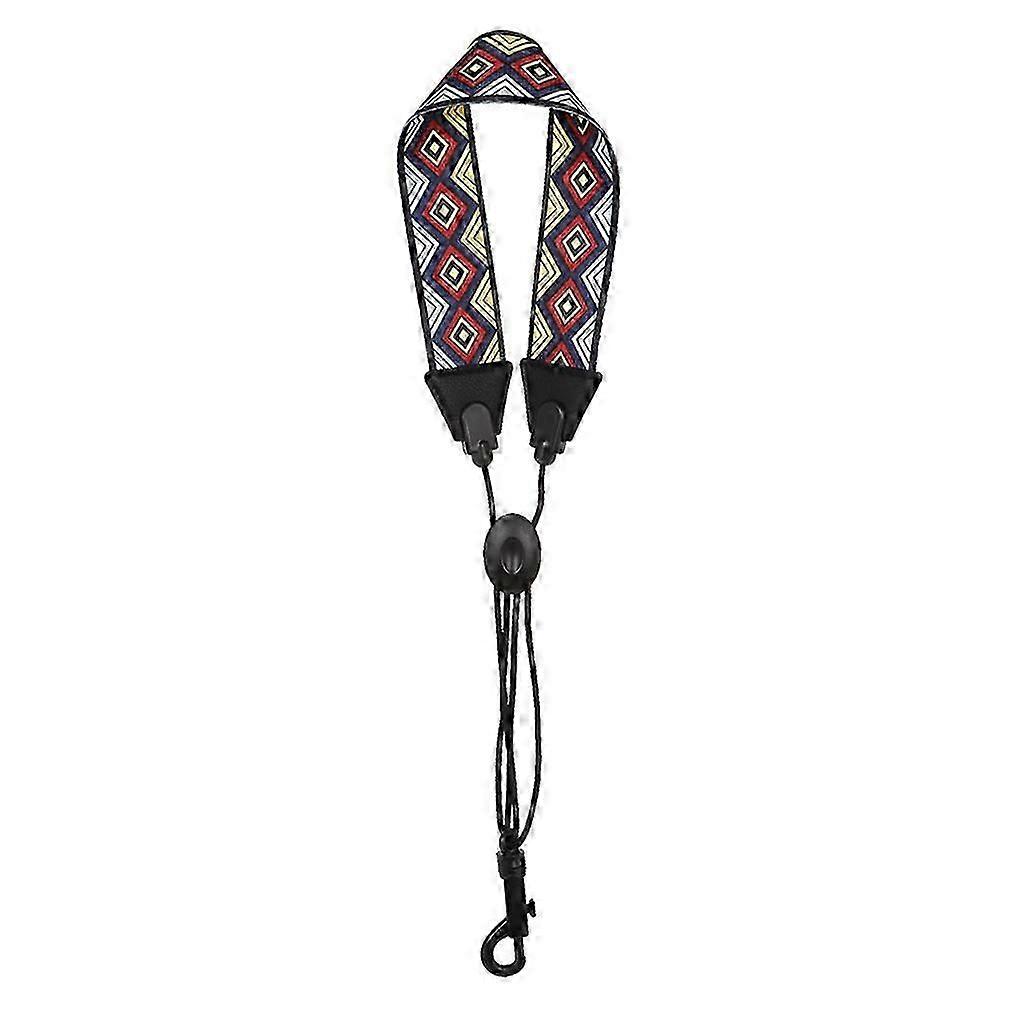 Skinnpolstret saksofon nakkestropp for alt, tenor, baryton, sopransaksofoner