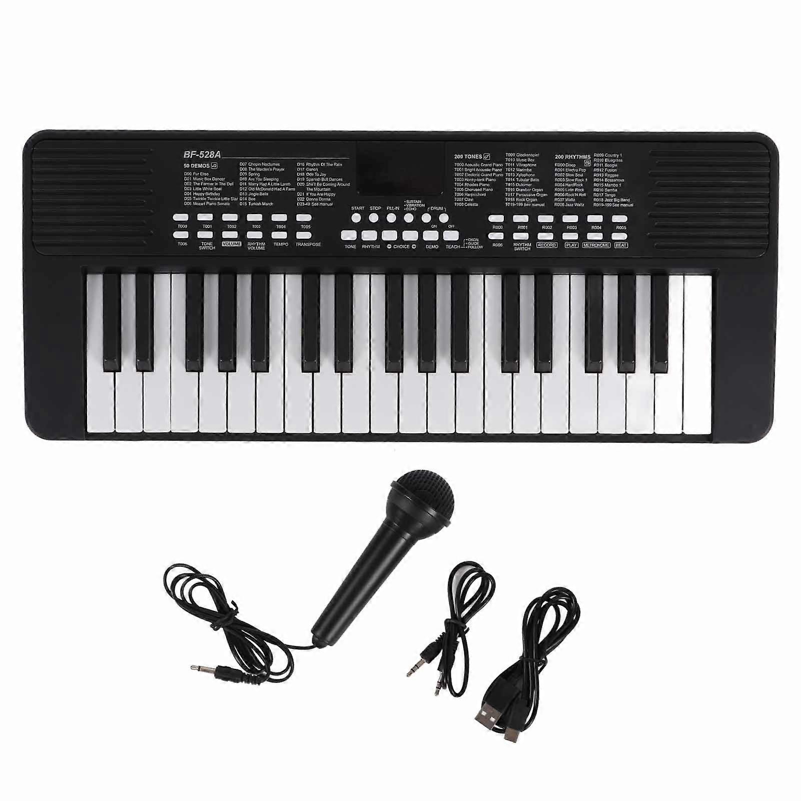 Electronic Keyboard, Portable Piano, Rechargeable, Education Instrument
