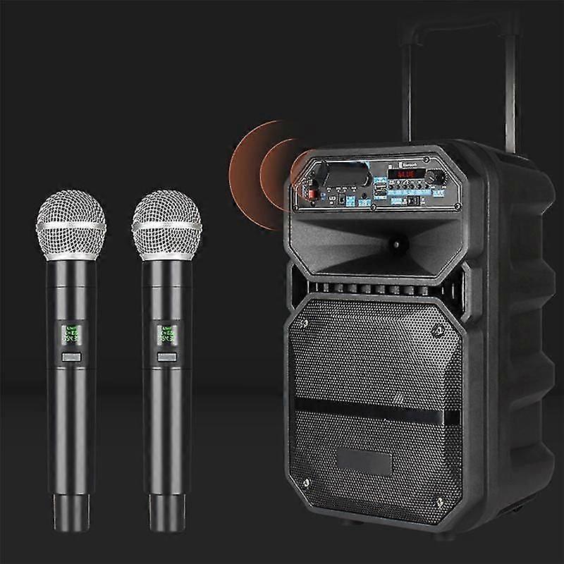 ميكروفون لاسلكي احترافي UHF تسجيل كاريوكي محمول باليد 1 قناة بطارية ليثيوم للمرحلة