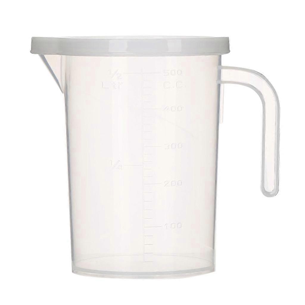 500/1000ML Plastic Liquid Measuring Cup Jug Surface With Lid Measuring Tools