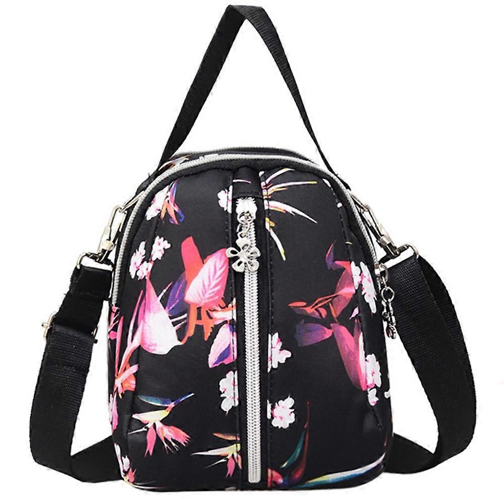 Women Nylon Handbag Simple Printing Single Shoulder Messenger Bag with Adjustable Strap and Spacious Interior in Multiple Colors