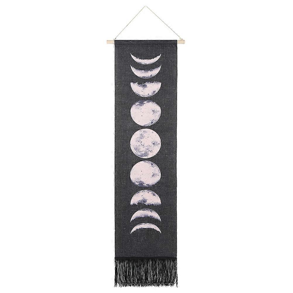 Hanging Moon Lunar Print Pattern Wall Tapestry Dorm Room Decor Moon Phase Wall Art Home Decoration