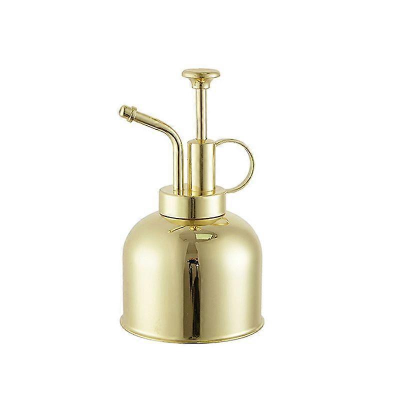 Vintage Brass Watering Can with Pump