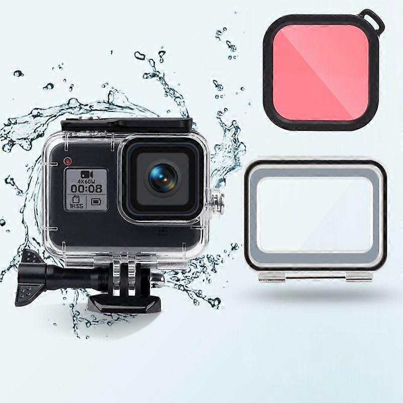 45m Waterproof Touch Back Cover Lens Filter for GoPro HERO8