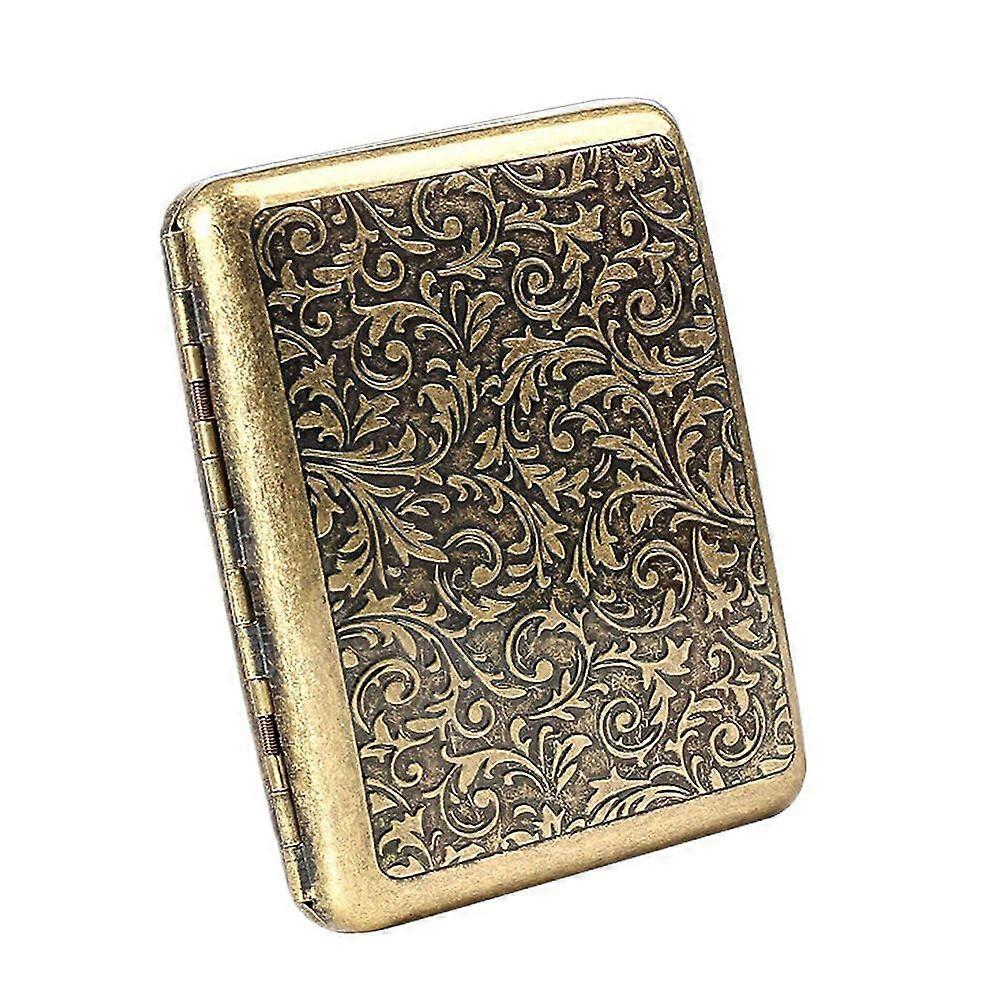 Cigarette Boxes Retro Metal Box Double-Sided Spring Clip Open Pocket Bracket
