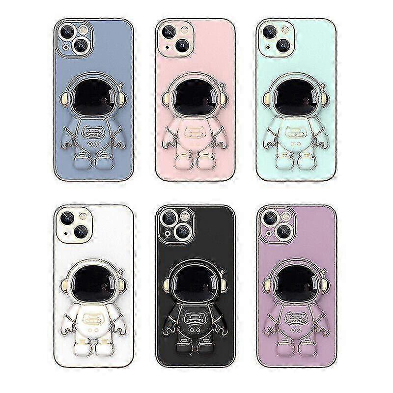 Astronaut Design Foldable Stand Phone Case for iPhone 13Pro Max/11/12/X/Xs/7/8