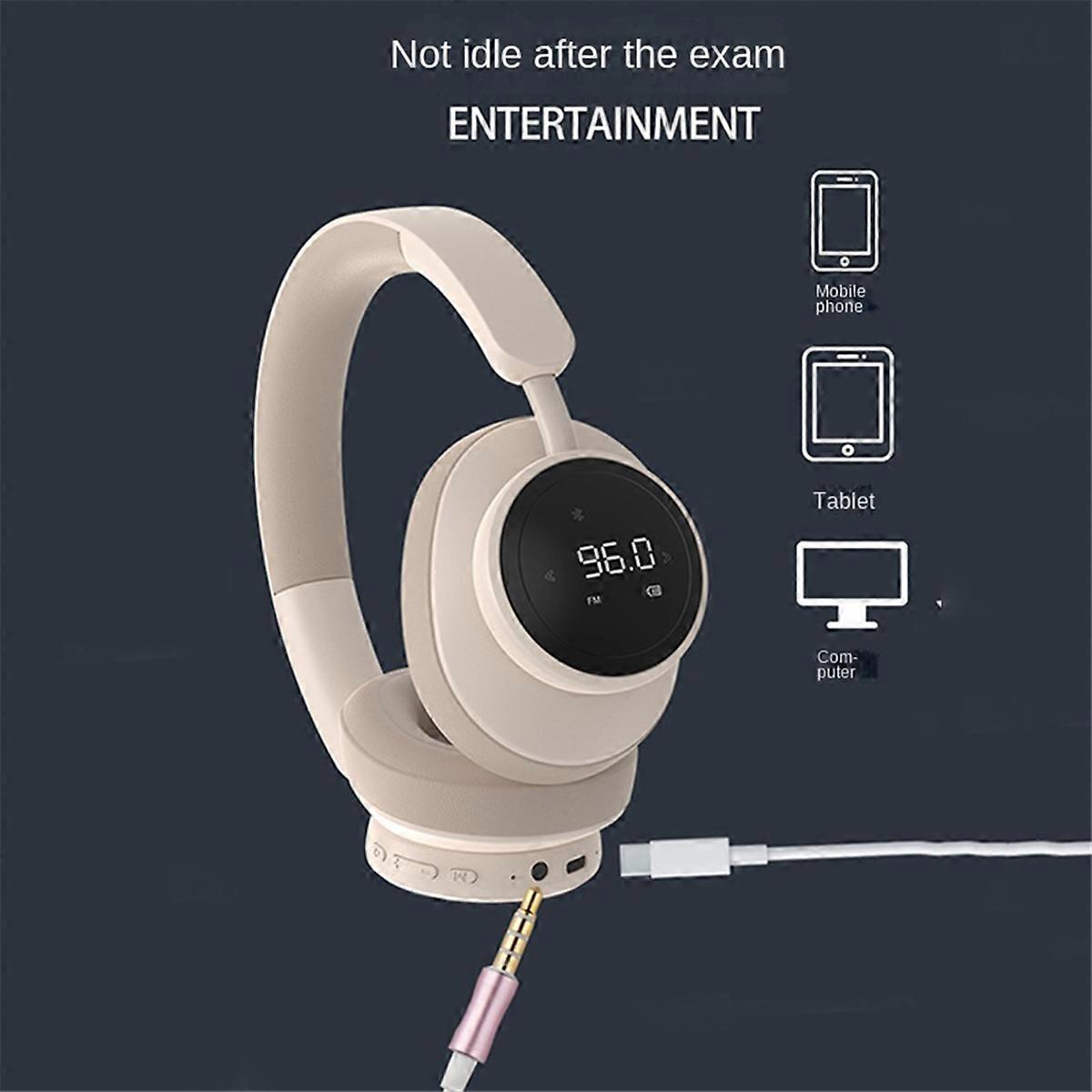 Wireless Headset Headphone With Mic Black