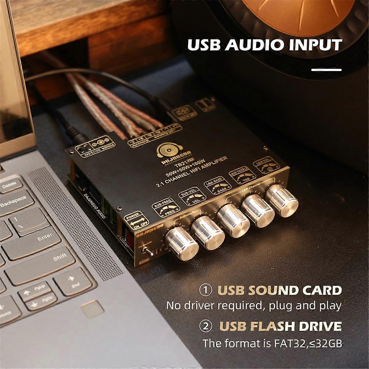 -TB21 PRO 2.1 channel 5.2 stereo Bluetooth amplifier board