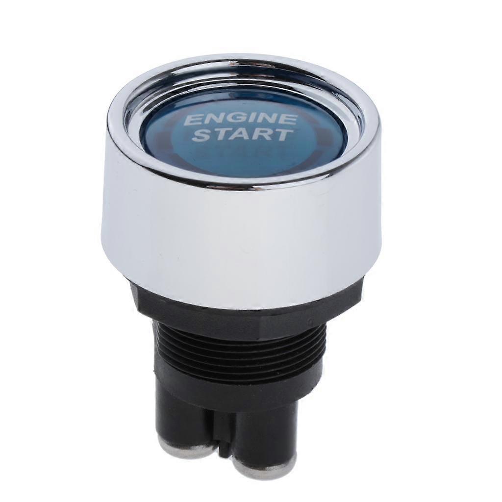 1 Pack Engine Start Button Ignition Switch DC 12V for Vehicle Car Blue