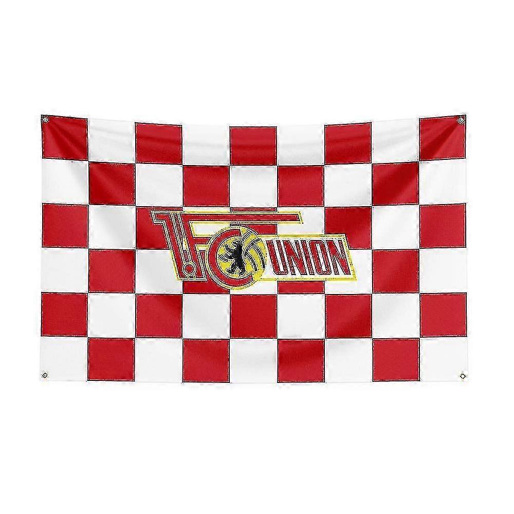 דגל FC Union Berlin מודפס פוליאסטר באנר ספורט מרוצי סוסים לקישוט 3x5