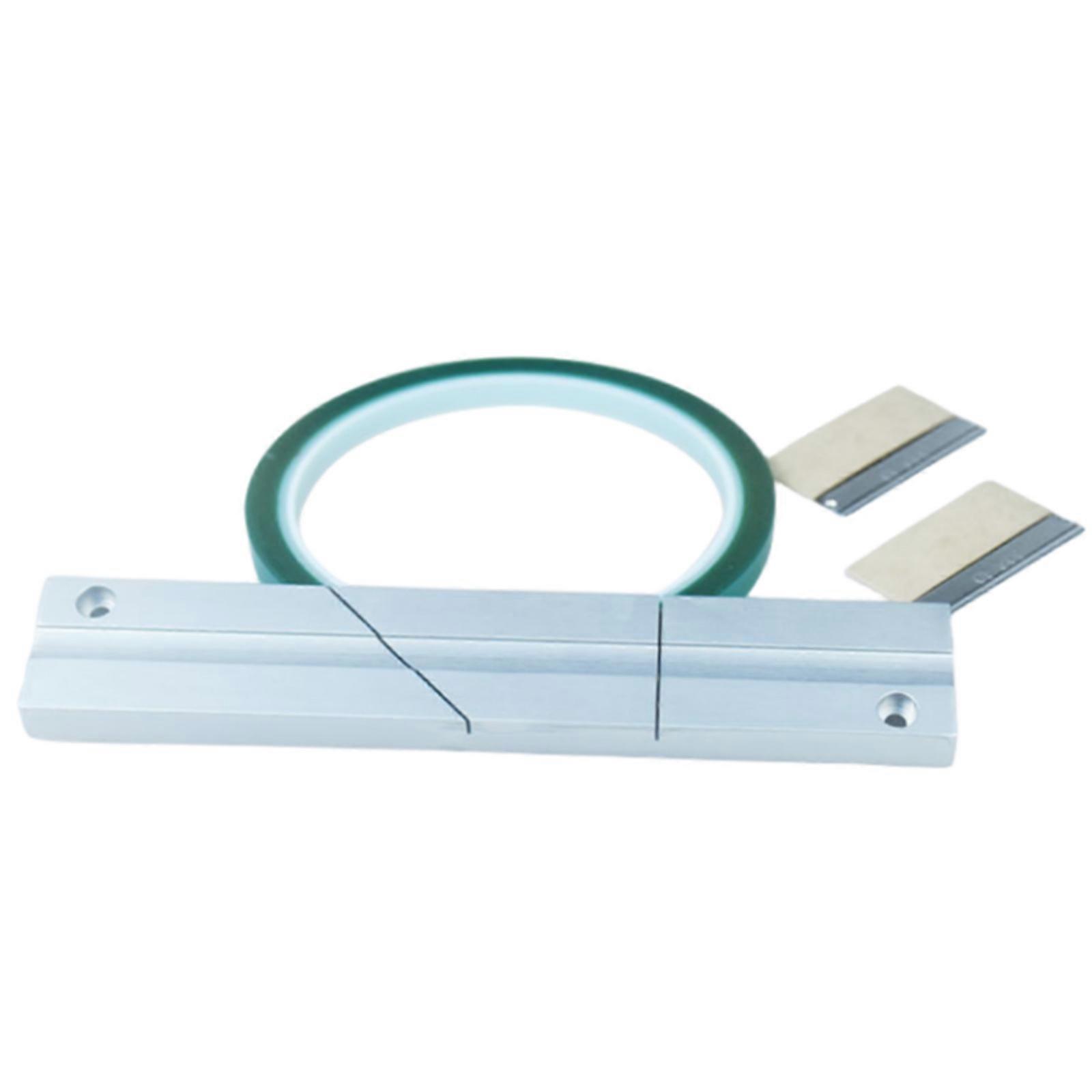 1/4 10In Open Reel Tape Media Splicing Block Kit for REVOX STUDER Media Tape Splicing Block Kit with Splicing Tape  Green