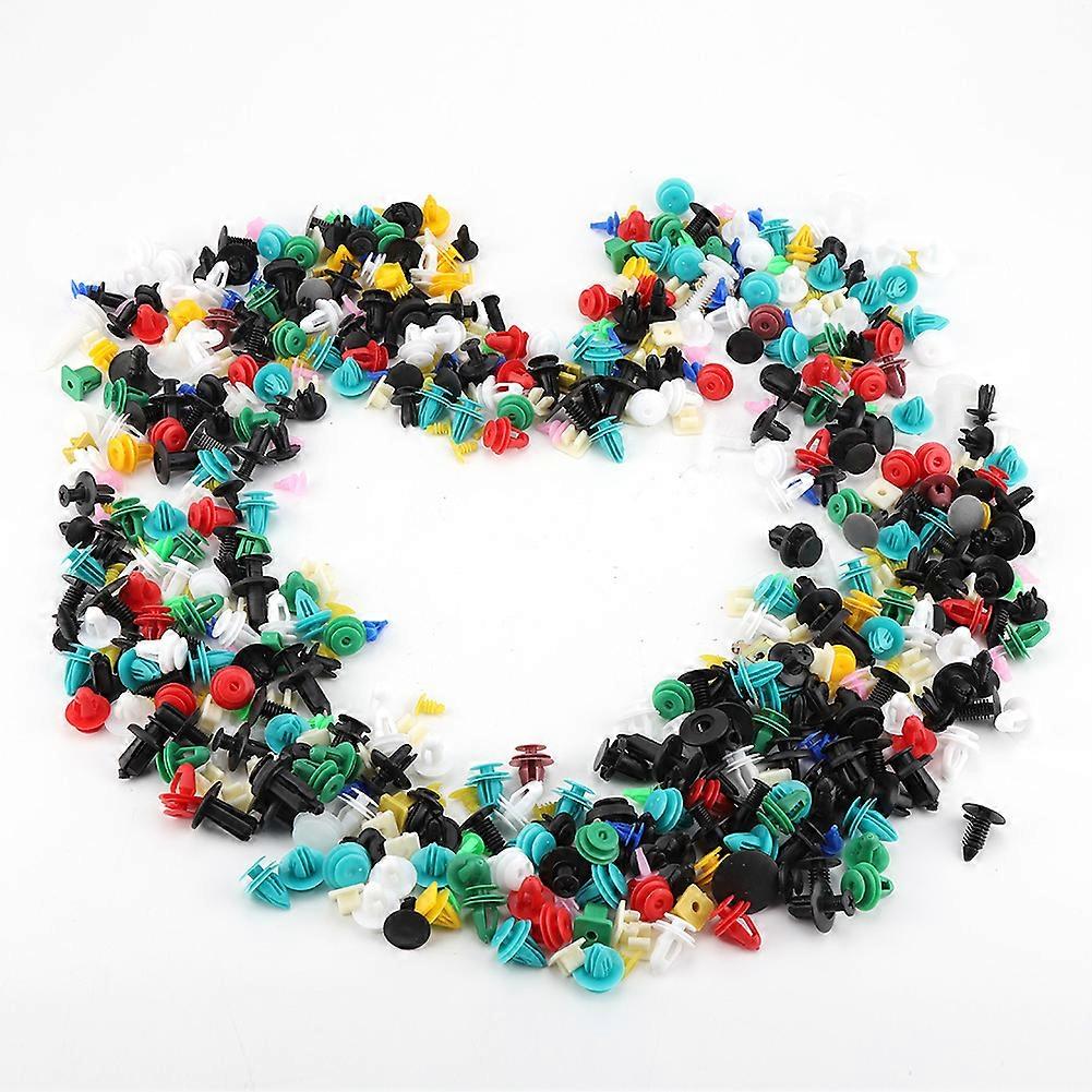 420Pcs 32 Sizes Assorted Plastic Car Door Trim Clip Bumper Fastener Retainer Rivet Push Pin Kit