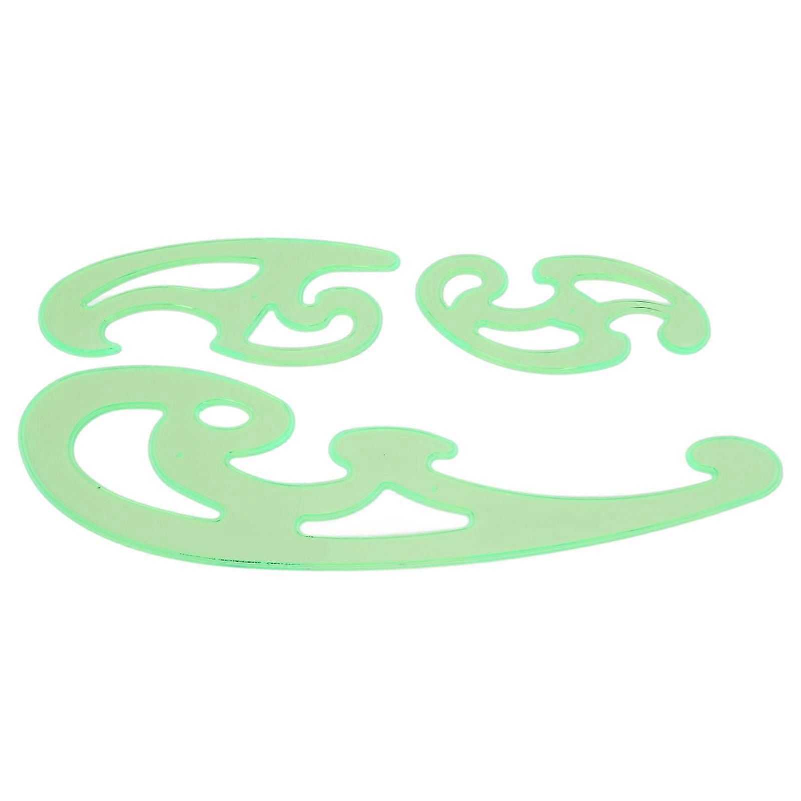 3 Pcs Curve Ruler Multipurpose Flexible Plastic Cloud Shape French Curve Ruler Drawing Template Tailor Sewing Tool 