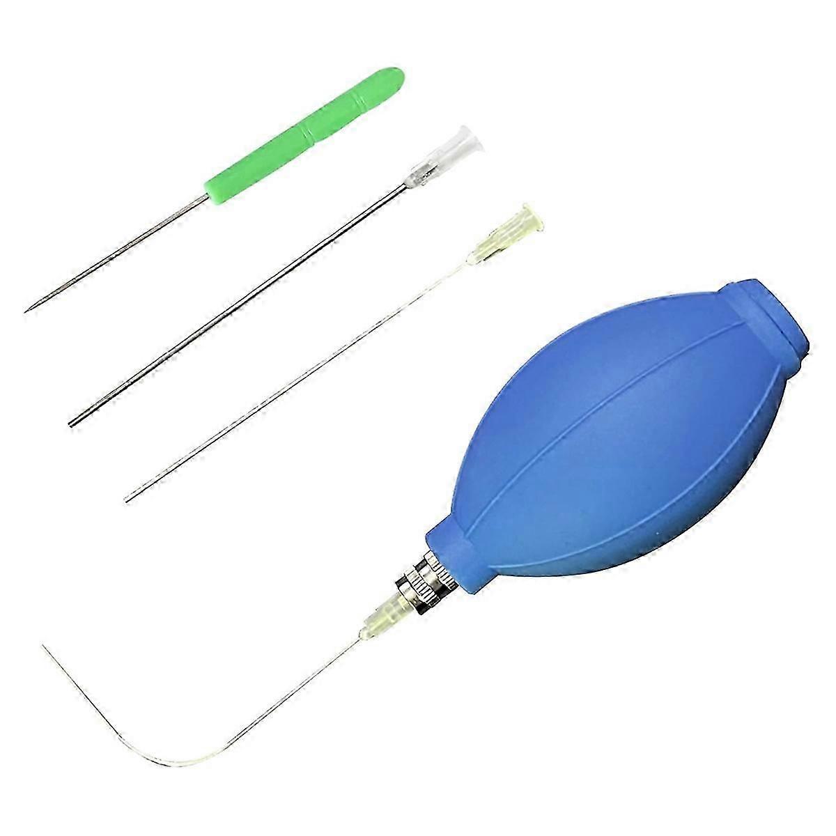 Easy Egg Blower Empty Egg Tools One Hole Egg Pump and Drill Easter Egg Maker Supplies Ukrainian Egg Decorating Kit Blue