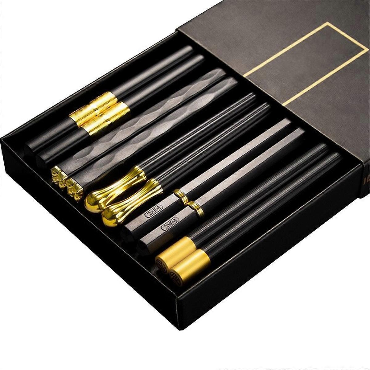 5 Pairs Chopsticks Reusable Chopsticks Dishwasher Washable Non Slip