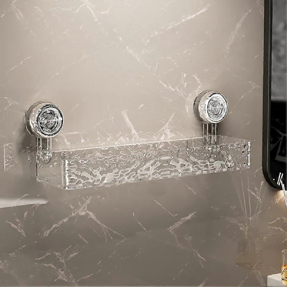 1 Piece Clear Removable Wall Caddy for Bathroom Shower Rectangle Size