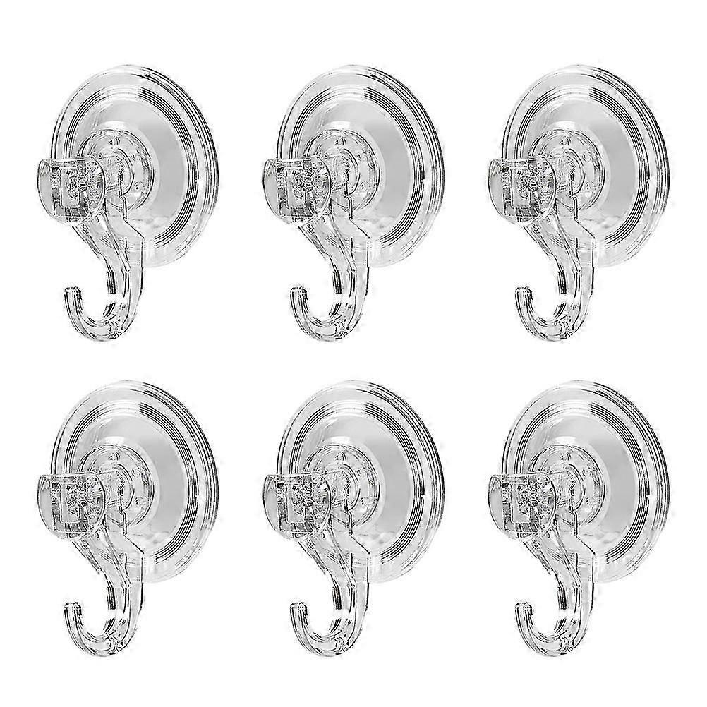 6 Pcs Suction Cup Hooks Glass Hat Rack Window Glass Hooks Wreath Hanger Towel Robe Hook