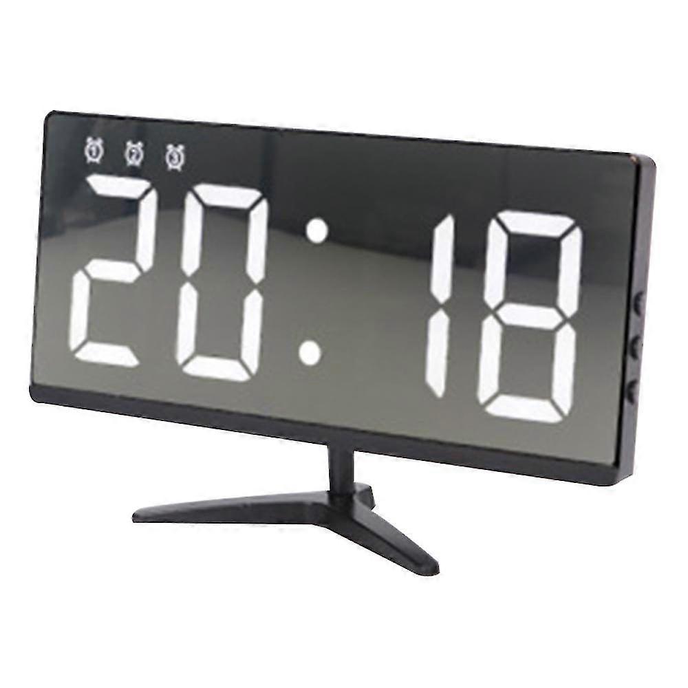 Multifunctional Digital Alarm Clock with Adjustable Brightness, Temperature Display, and Triple Alarm Function