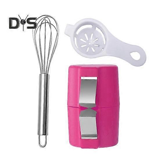 Egg Shell Separator Opener Stainless Steel Egg Cracker Cutter Tool for Kitchen Travel Portable Eggshell Breaker Set Egg Yolk White Separator Easy Egg