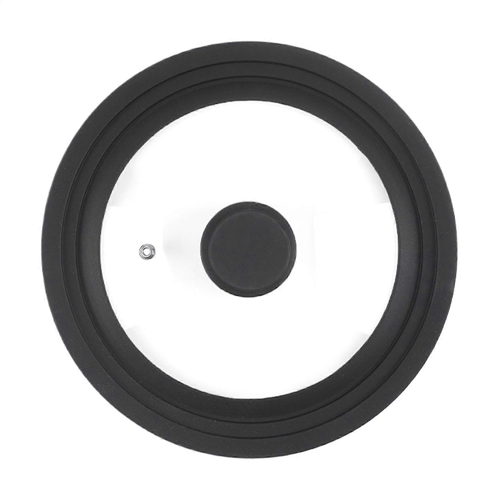 Frying Pan Lids, Black Glass Lids, Various Sizes, Pan Replacements, Compatible With Most Frying Pans