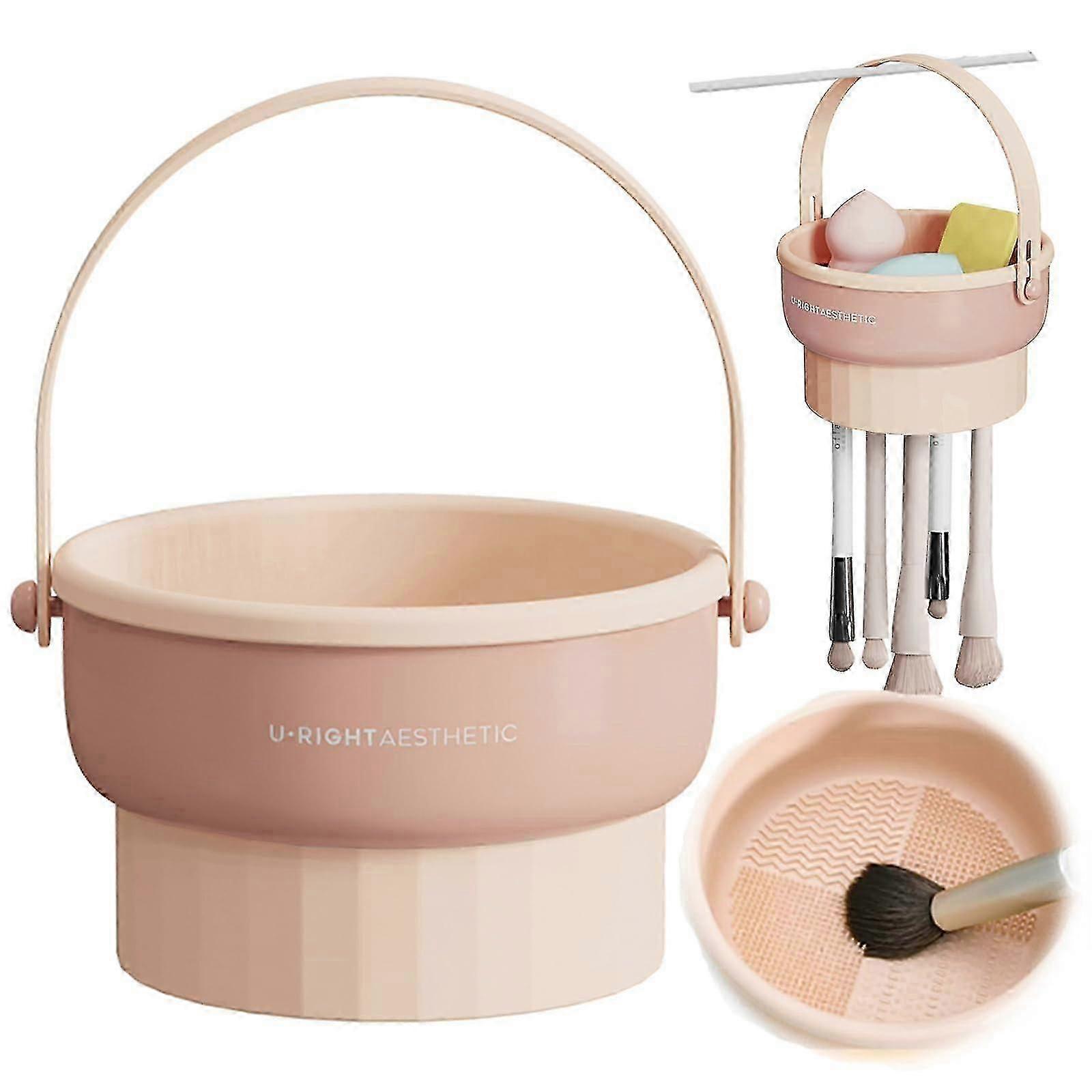 Makeup Brush Cleaning Mat Hanging Drying Rack Makeup Brush Cleaning Pad