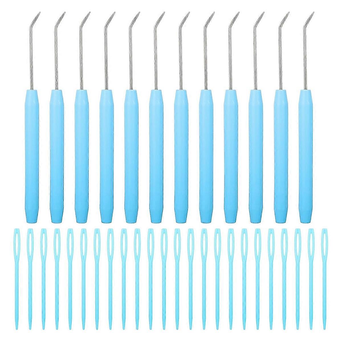 36Pcs Loom Hook Set,Knitting Loom Hook Crochet Needle Hook A