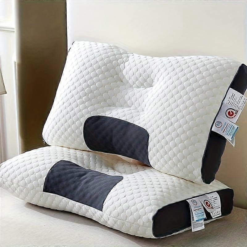 Knitted Neck Massage Pillow for Sleeping – Soft, Adjustable, Ergonomic Orthopedic Core and Removable Cover.