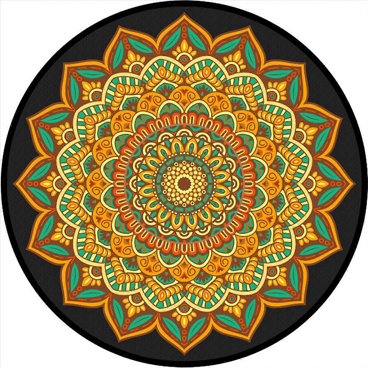 Round Carpet - Washable non-slip small round area carpet Throw soft sofa round carpet