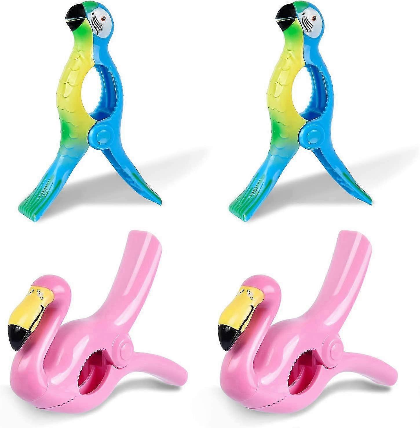 Large Plastic Beach Towel Holder with Built-in Clothespin for Pools and Vacation Chairs