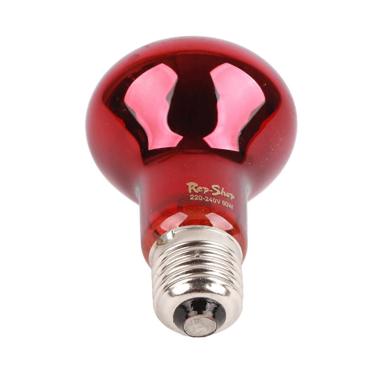 60W infrared reptile heating lamp high quality 24 hours heat source red heating bulb suitable for turtles and bearded dragons