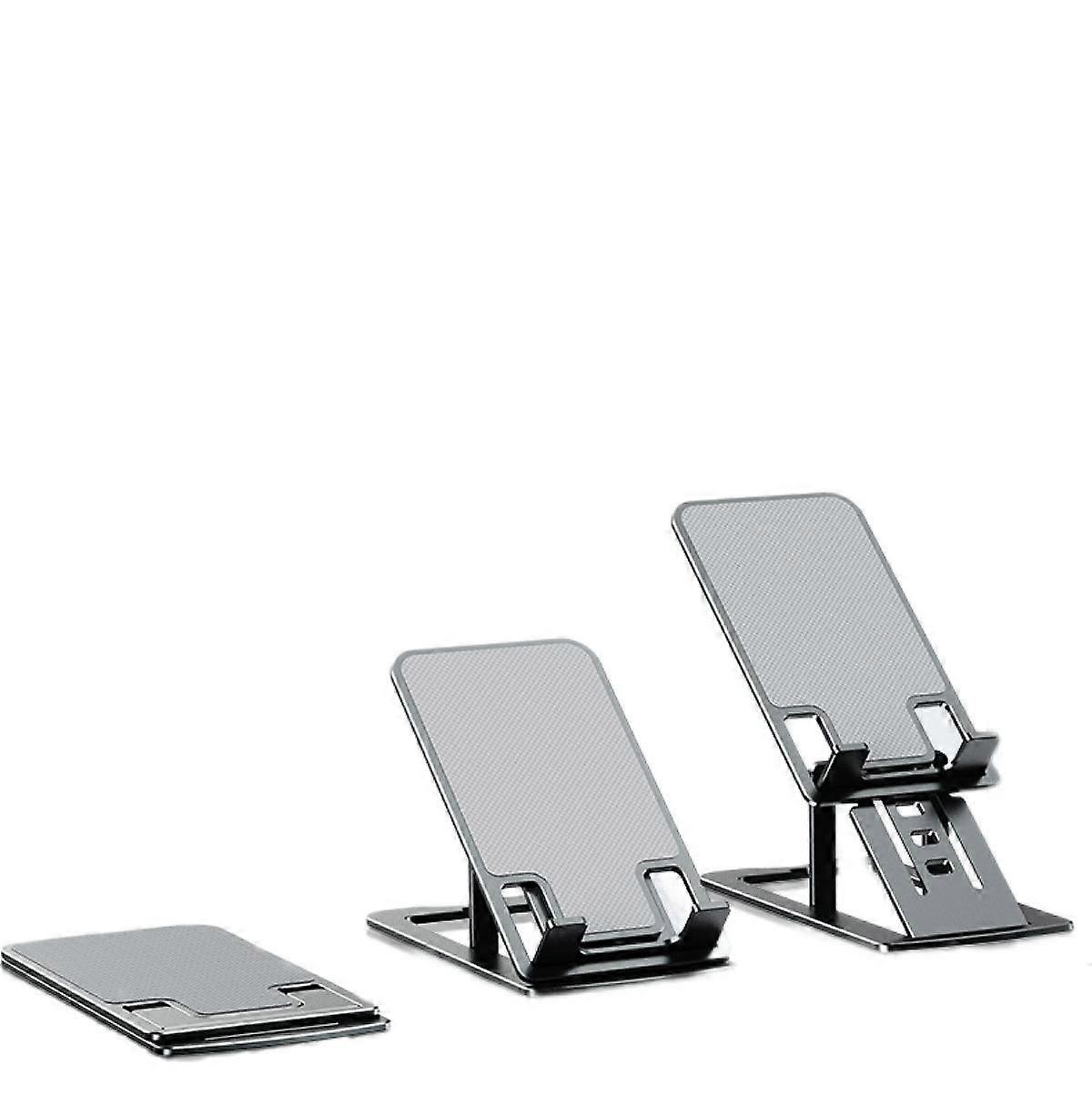Tablet  Holder Full Metal Foldable Tablet Stand, Angle Adjustable Desktop Phone Bracket Universal