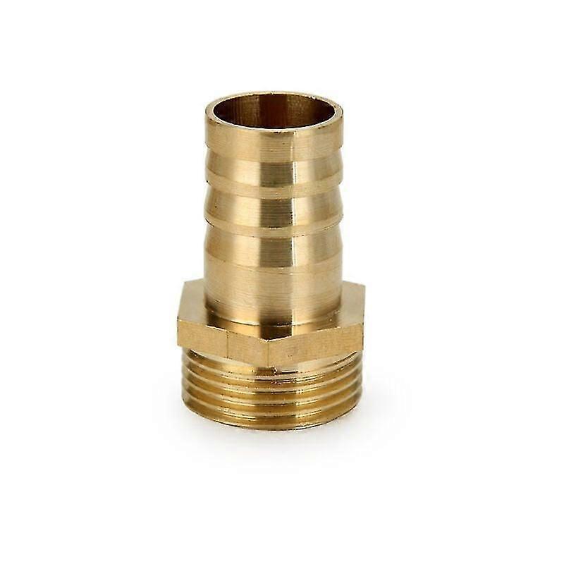 2stk messing slange modhagestik adapter 6mm han pigge