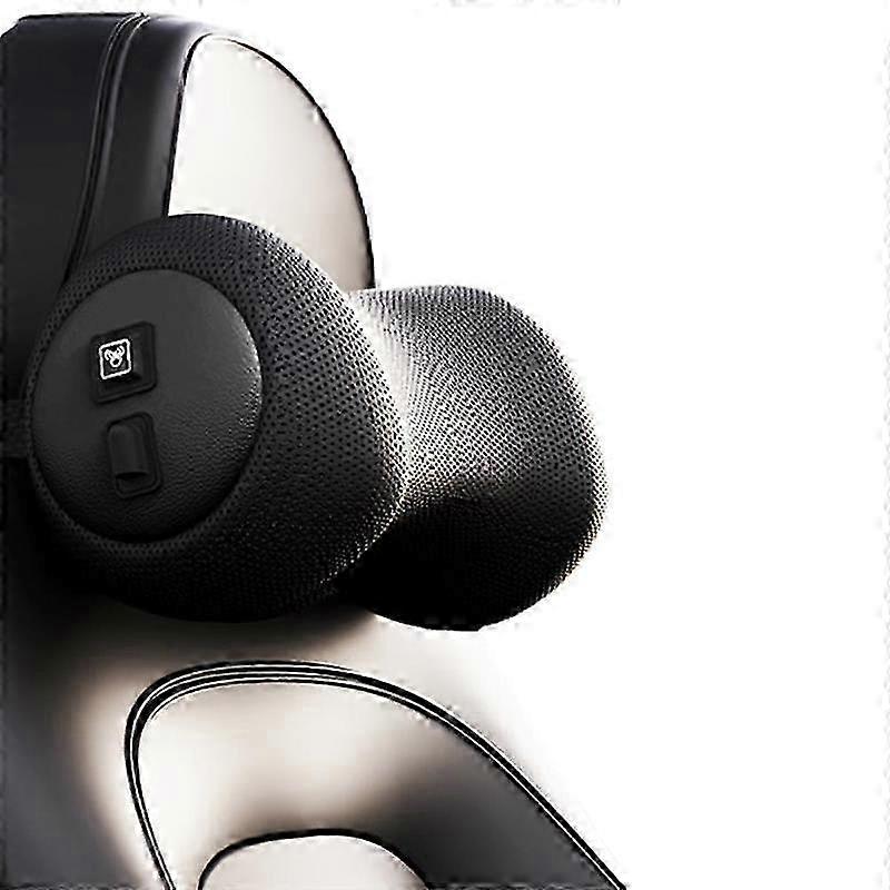 首と腰のための電気自動車マッサージ枕、通気性のあるニーディングクッションとランバーサポート付き