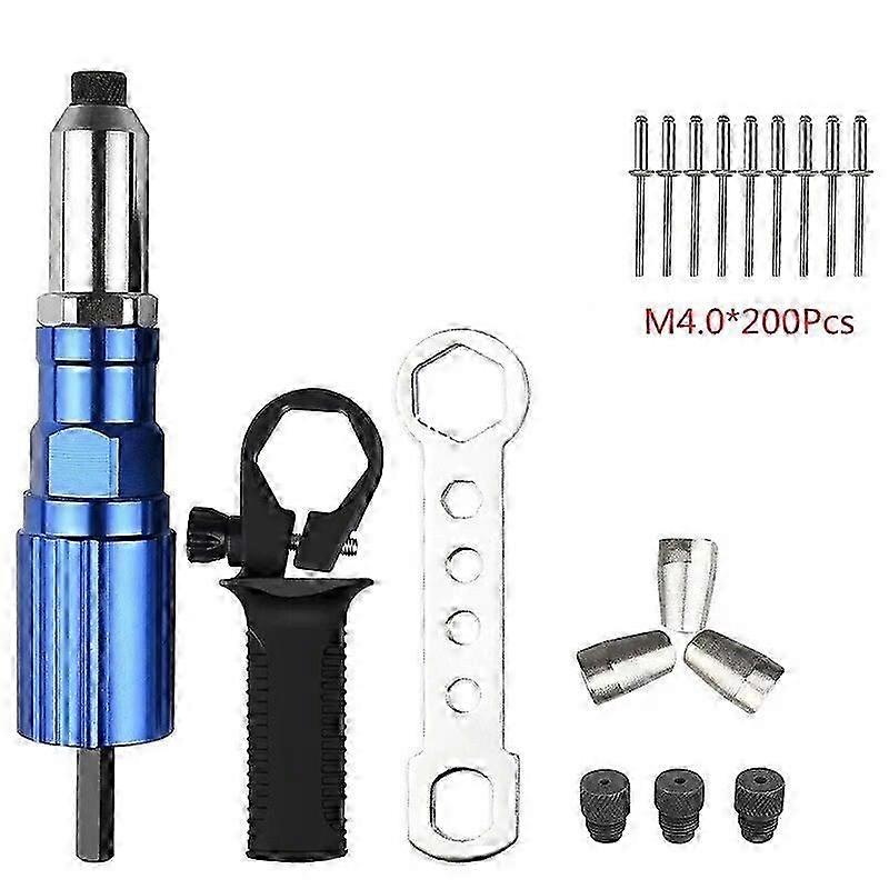 Electric Rivet Gun 24mm-48mm rivet nut gun drill adapter Cordless riveting tool Insert Nut Pull Rivet Tool