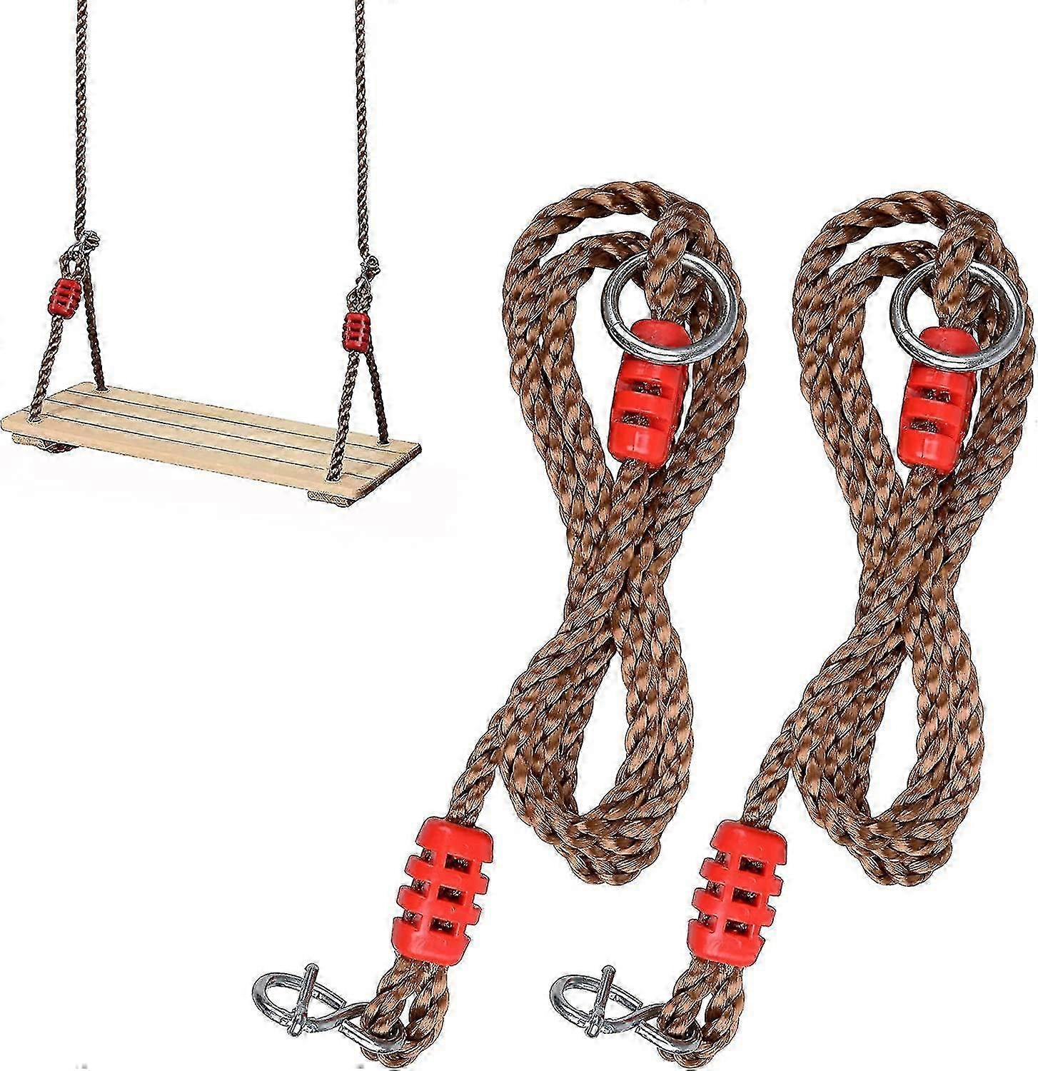 Straps-2pcs Adjustable Hanging Ropes Holds To 600lbs,heavy Duty Replacement Swing Multi-strand Ropes,perfect Tree Swing Ropes Hammock For Playground S
